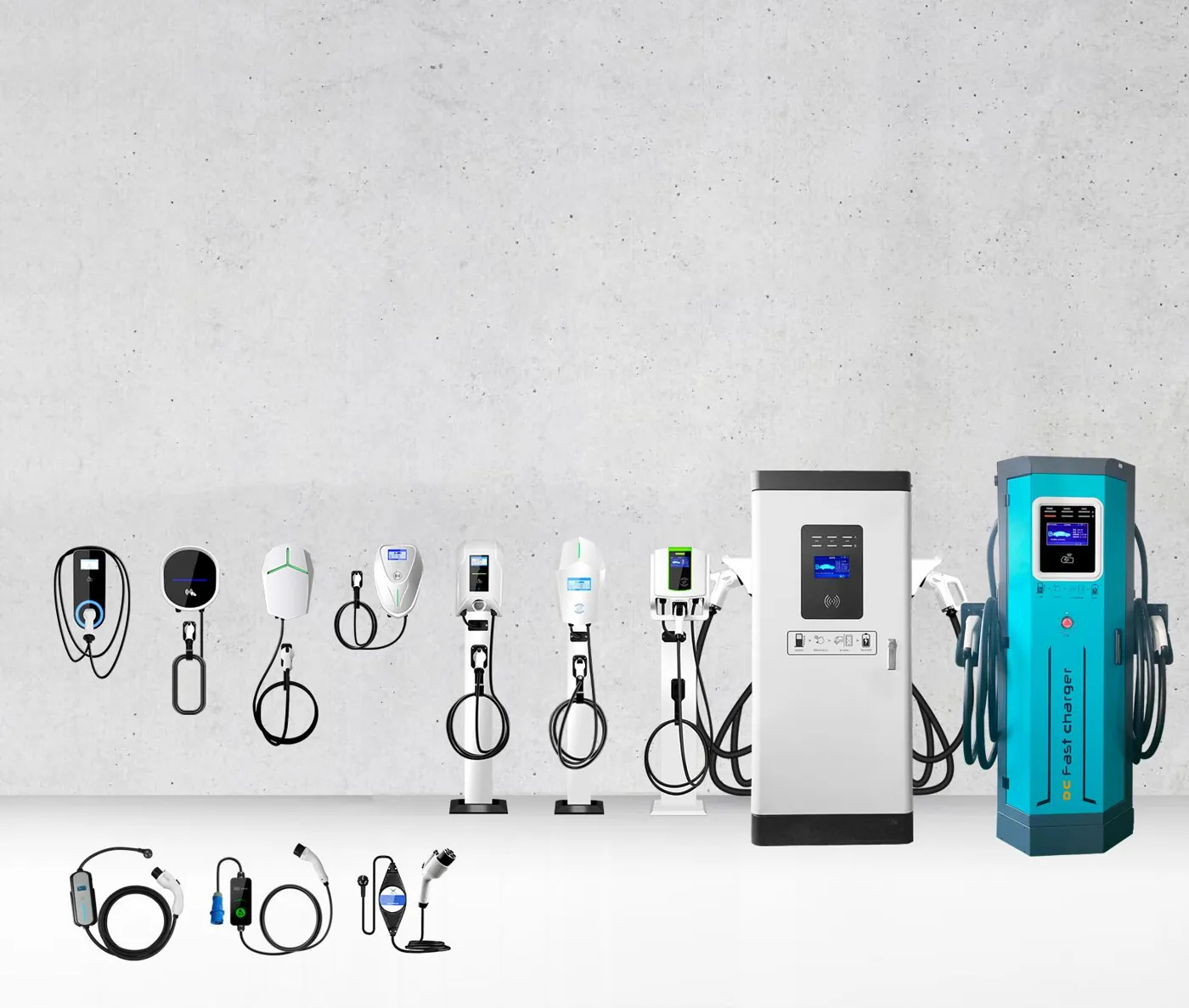 Gamme de bornes de recharge AC et DC